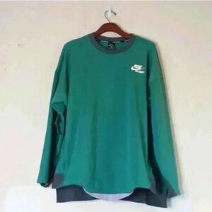 Nike Women's Softball Green Long Sleeve Shirt